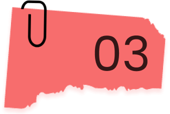 Close-up of a red calendar page showing the date 03.